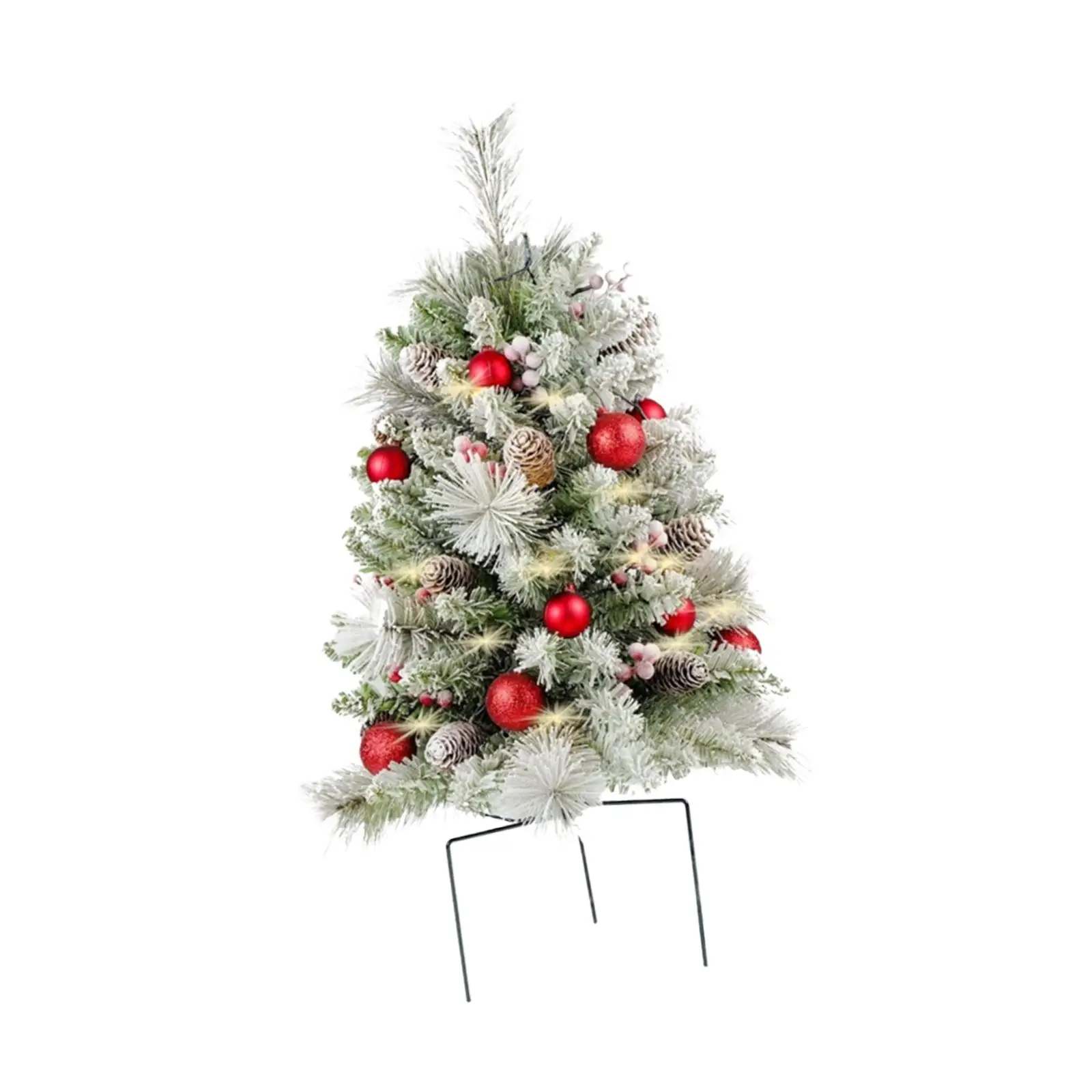 Artificial Tree with Lights Artificial Greenery Shrubs Realistic Bushes Plants for Yard Christmas