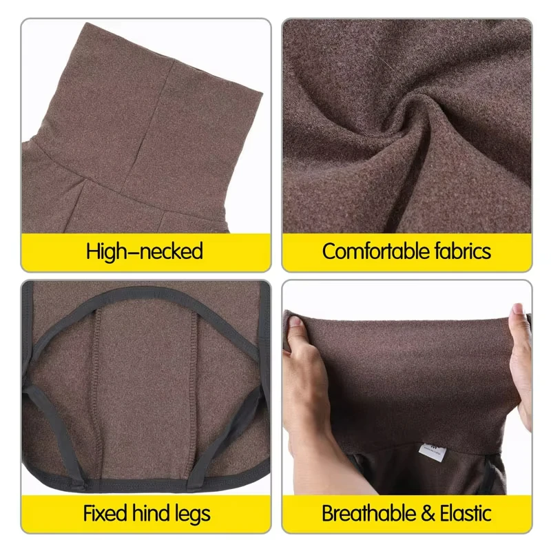 Ropa cómoda para perros, chaleco de lana cálido, chaqueta de cuello alto, disfraz para mascotas, Otoño e Invierno - imagen 2