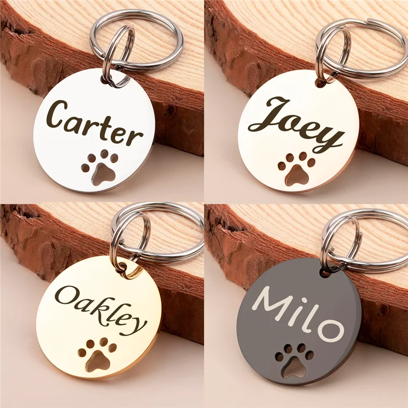 Placa identificativa acero inoxidable para perros y gatos – Grabado personalizado - imagen 4