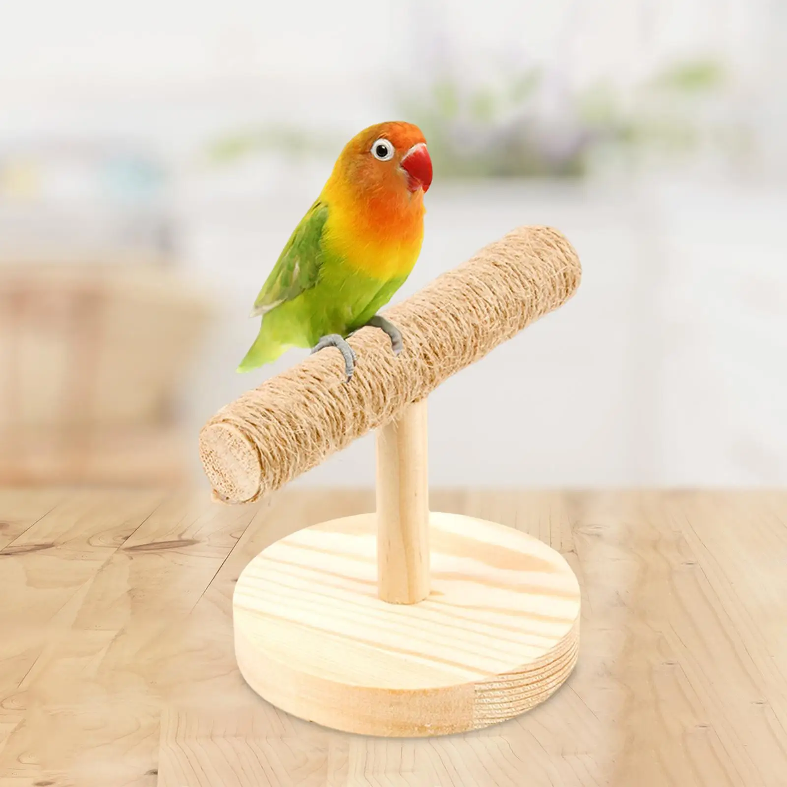 Tabletop Bird Perch Bird Cage Perch Tabletop Bird Play Stand for Parakeets Cockatiels