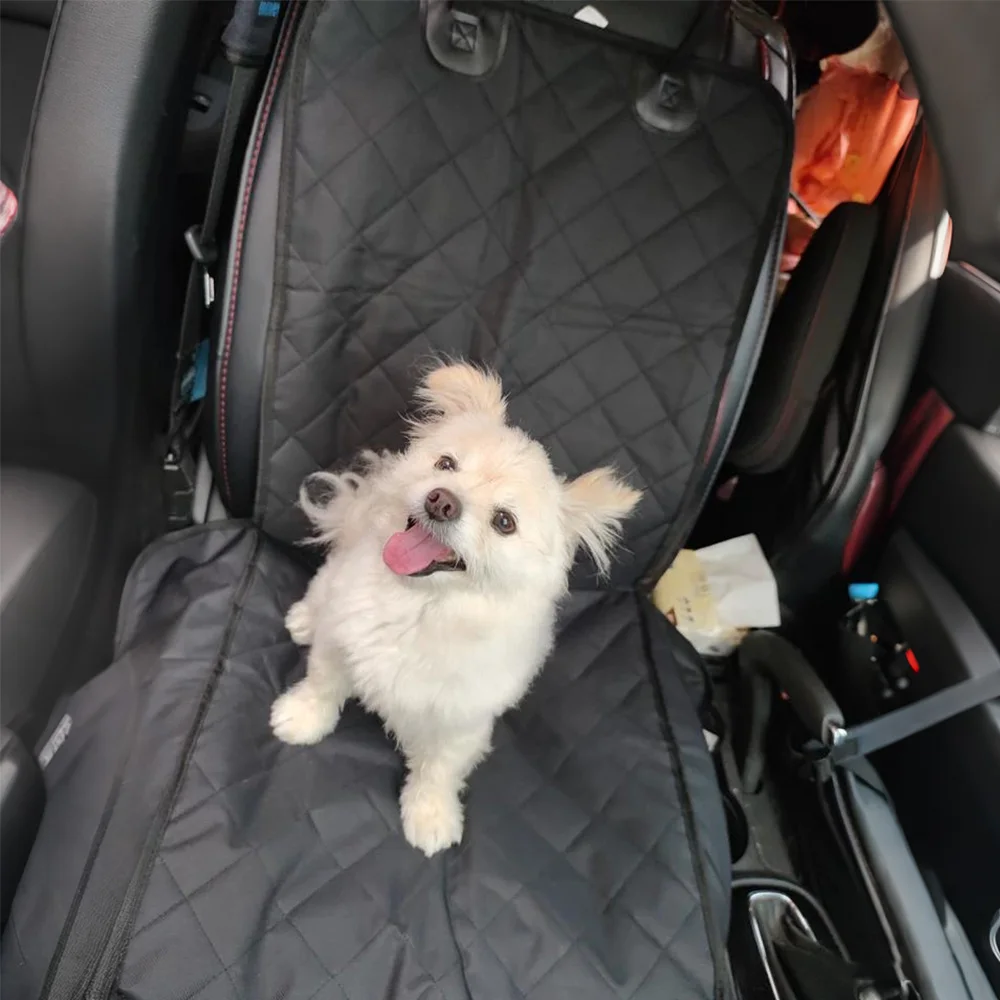 Funda delantera para asiento de coche para perros, alfombrilla Oxford antideslizante impermeable, Universal para SUV, camiones y sedanes, Protector para viajes de mascotas y uso diario