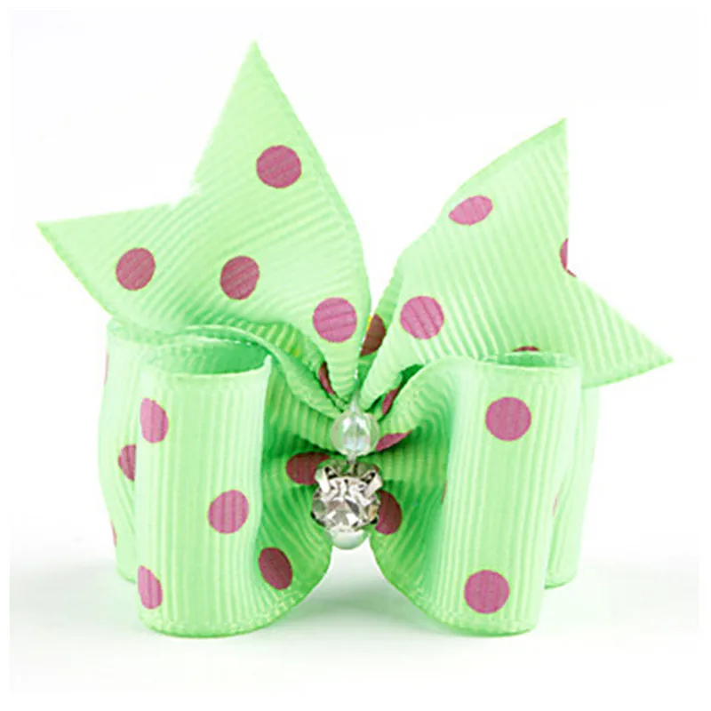 20/50/100 Uds. Lazos para perros y mascotas, accesorios para el cabello, tocado con lazo, lazos de cola de golondrina para cachorros con bandas de goma, sombreros para gatos - imagen 2