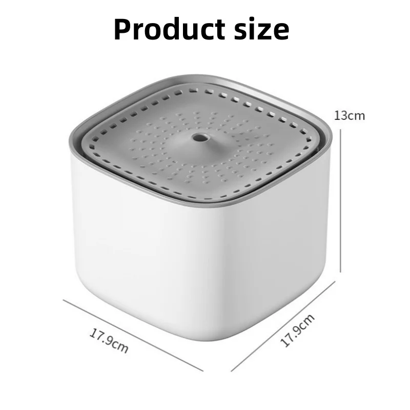 Fuente con filtro circulante para mascotas, dispensador automático de agua con puerto USB, gran capacidad, 3L - imagen 5