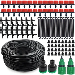 Sistema de riego por goteo automático 20M con goteros ajustables para plantas