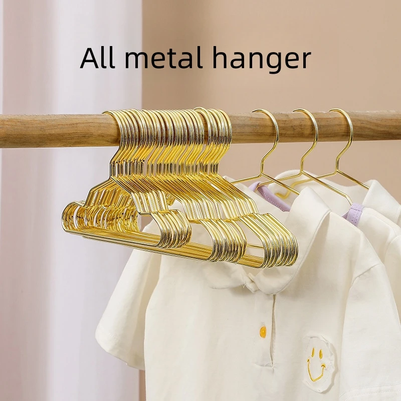 Pet Apparel Hangers Gold Color Mini Hanger Small Metal Clothes Hanger for Teddy Dog Cat Puppet Doll Pet Store Clothes Support - imagen 3
