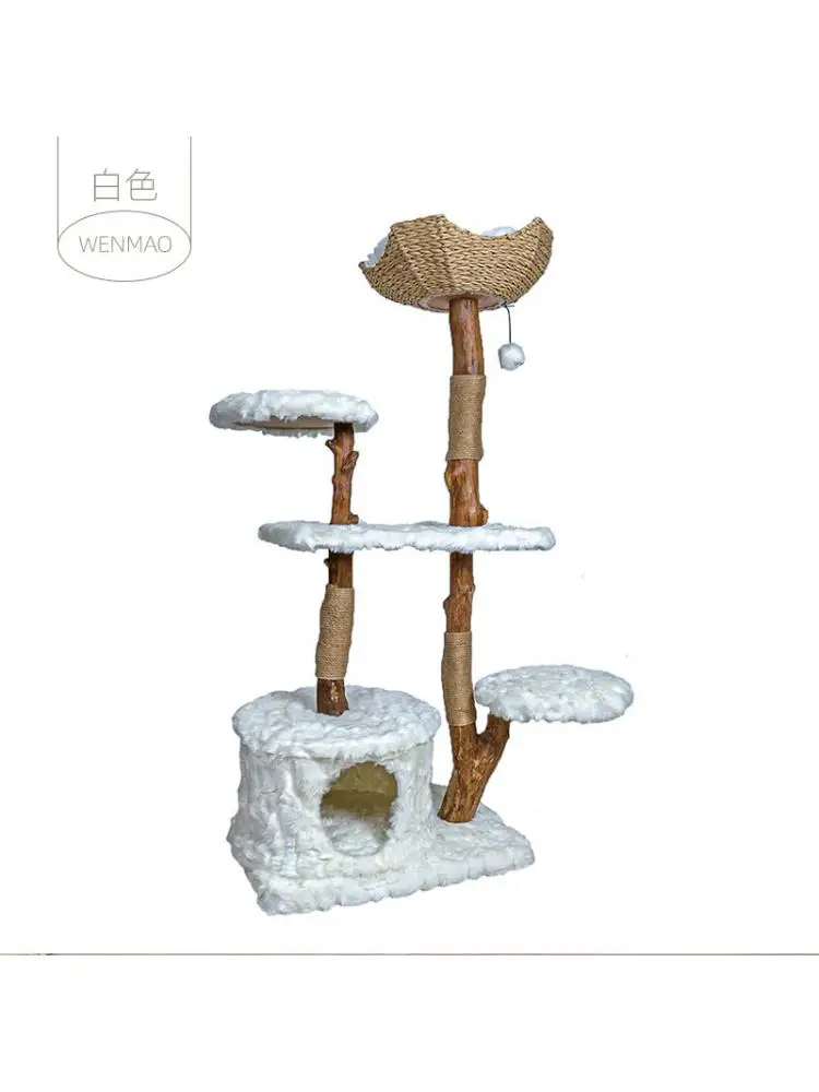Árbol para gatos, marco de escalada para gatos, ramitas para cama, marco de escalada para gatos y ramas, adecuado para familias multigatos - imagen 5