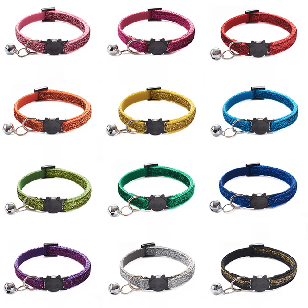 Collar de nailon para perro, correa para el cuello, ajustable, de colores, para mascotas, gatos, 10 piezas, venta al por mayor - imagen 2