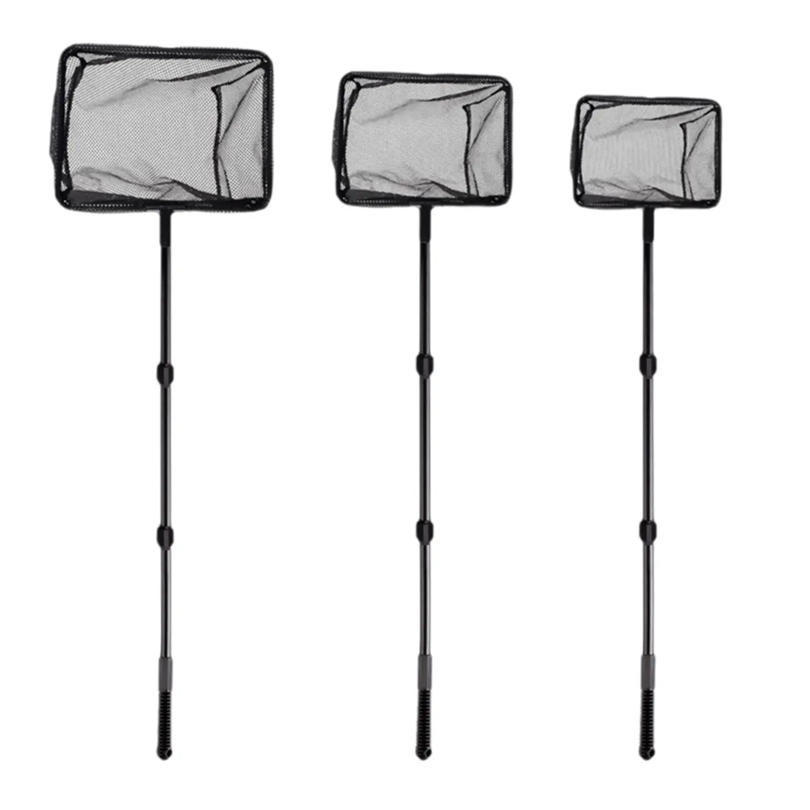 Aquarium Fish Net Telescopic Pond Skimmer Net Aquarium Maintenance Tool Fish Tank Net for Betta Fish Tank Pool Small Koi Pond