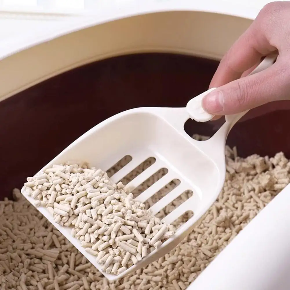 Pala de arena para gatos Multicolor, pala de plástico para arena para gatos, limpieza de mascotas, caja de arena, pala para gatitos, suministros de herramientas de limpieza para inodoro - imagen 3