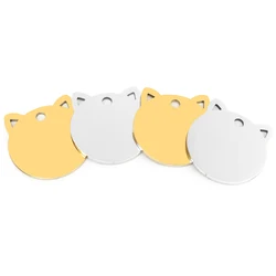 Placa identificación inox perros y gatos grabado láser antipérdida