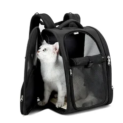 Mochila portátil transpirable para perros y gatos pequeños