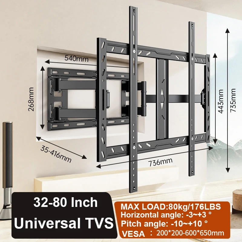 for 32-80 inch TVs