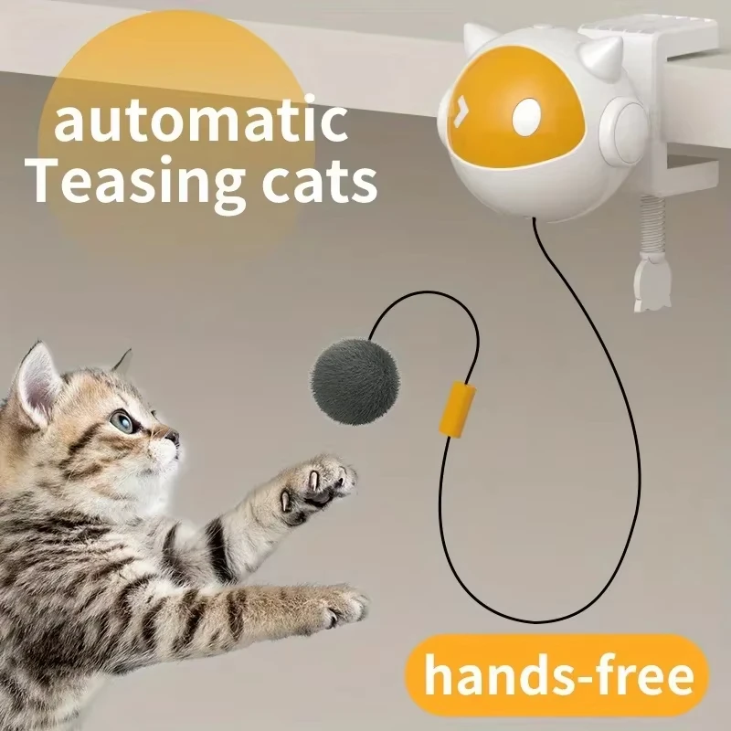 Juguetes interactivos para gatos: pelotas automáticas suben y bajan