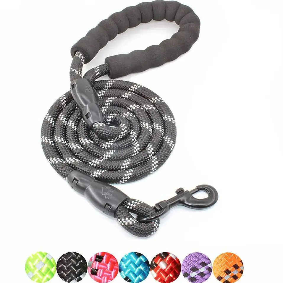 Correa reflectante perros – Mango suave, reforzada, todas las tallas - imagen 4