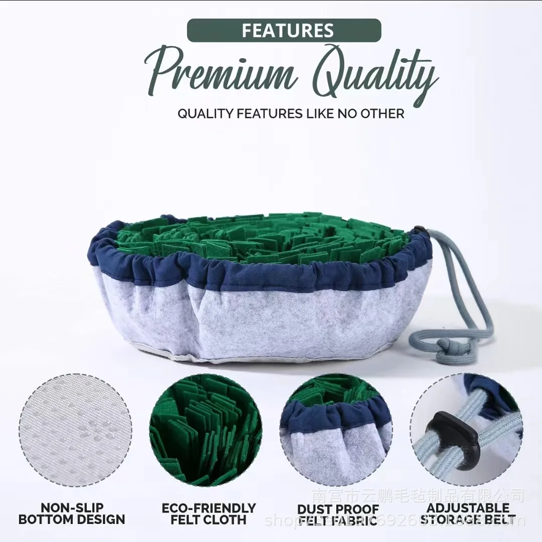 Almohadilla de fieltro para olfactory, almohadilla antiasfixia para alimentación, juguete para mascotas, estera de comida lenta para perros, estera de entrenamiento para olfactory, productos para mascotas - imagen 3