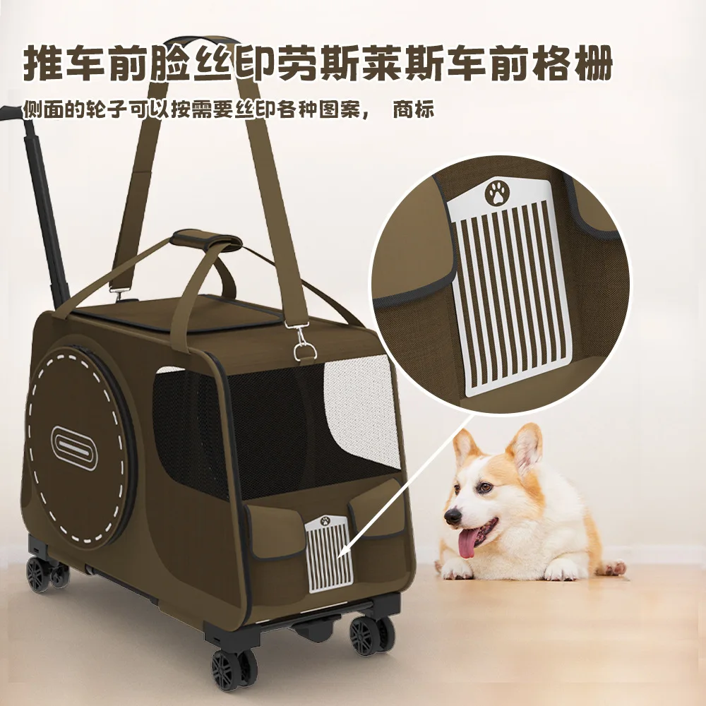 Transportín 2 en 1 con bandolera para perros y gatos pequeños - imagen 3