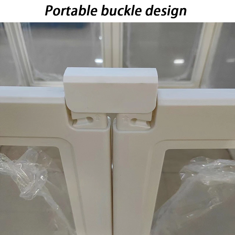 Jaulas de cercas para perros de interior, recinto transparente para patio trasero, parque infantil para cachorros de casa alta, caja para animales pequeños, Corral portátil para mascotas - imagen 5