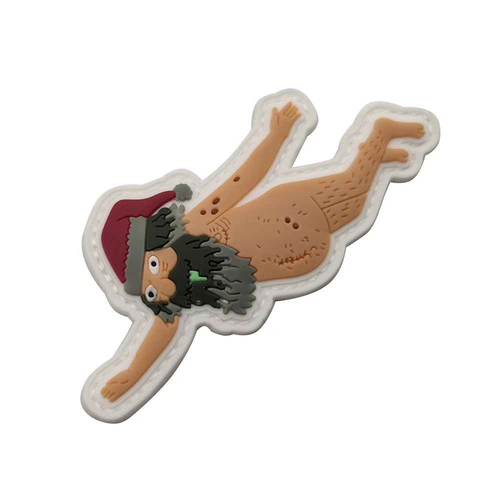 Parche PVC Papá Noel para collares, ropa suave de perros y gatos - imagen 3