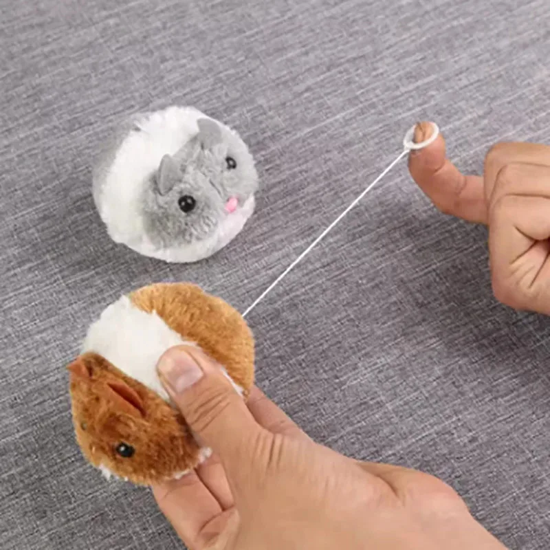 Juguete interactivo de peluche para gato y hámster, ratón móvil realista para gatitos para simular escena de caza, juego en casa en interiores - imagen 5