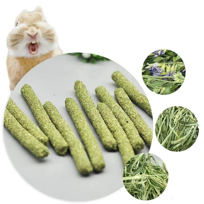 Pets Chewing Toys Carrot Timothy Hay Molar Sticks for Rabbits Guinea Pig Hamsters Chinchilla Bunny Chew Toys Teeth Treats - imagen 4