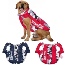 Abrigo impermeable cálido para perros grandes invierno camouflage