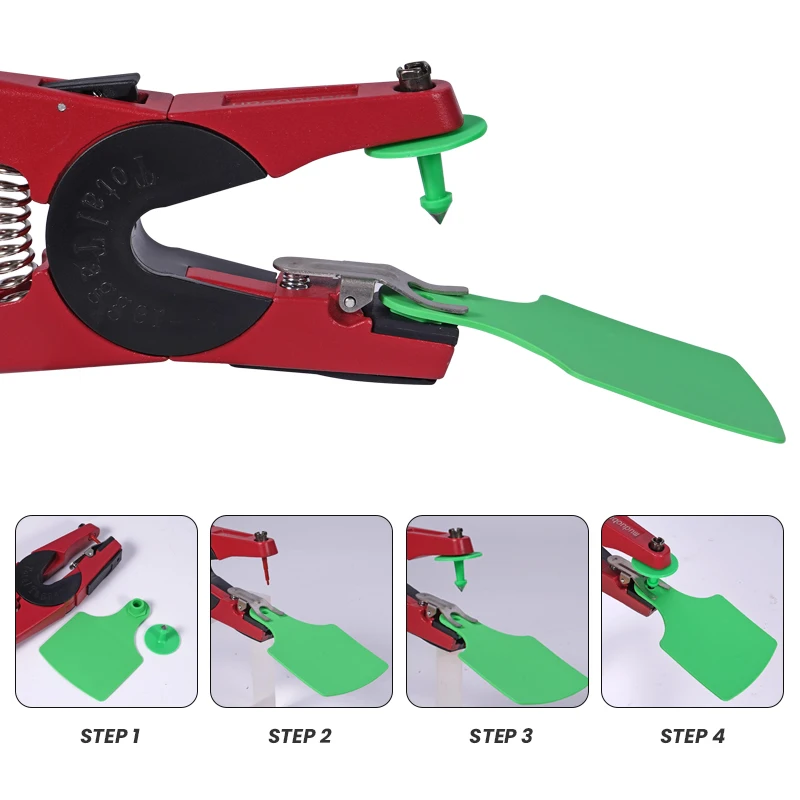 100 Uds etiqueta de oreja de vaca tamaño grande 105x75mm etiqueta de tarjeta de identificación de animales sin palabras ganado etiqueta de oreja marcador señalización - imagen 4