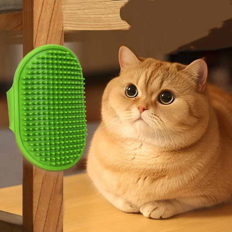 Guante de masaje baño perros y gatos – Silicona suave limpia pelo - imagen 4