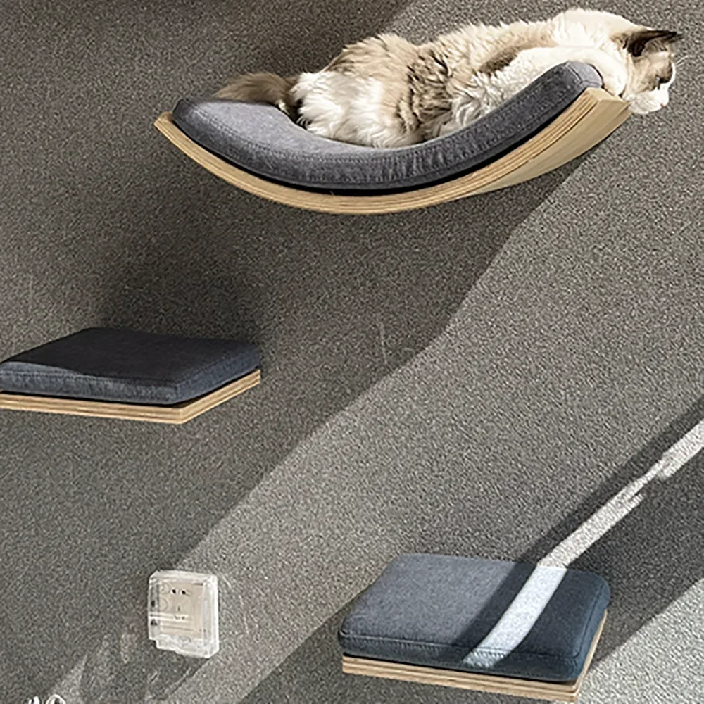 Árbol para gatos con estantería, rascador y hamaca interior
