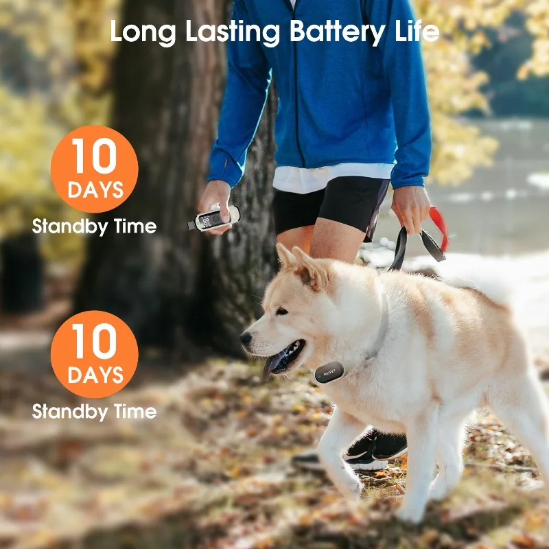 Collar de perro de descarga eléctrica, ayuda para el comportamiento de entrenamiento, Collar antiladridos, entrenador pequeño para perro, collares de Control remoto impermeables para mascotas - imagen 5