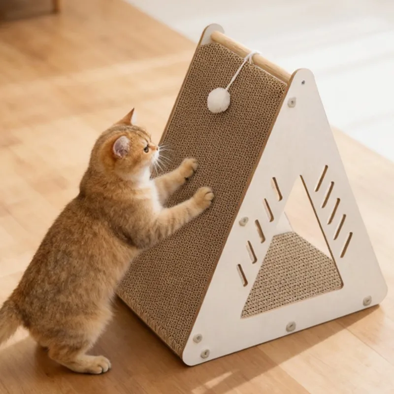 Poste rascador para gatos con marco de escalada y protector sofá - imagen 3