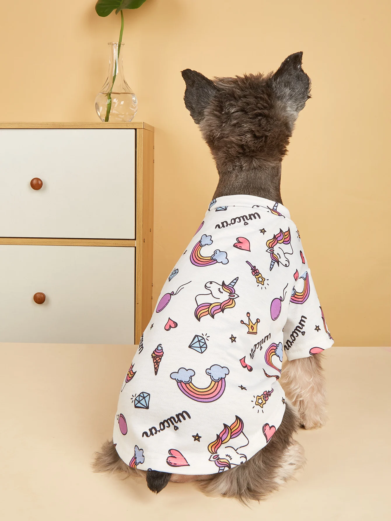 Camiseta con estampado de unicornio para perro y gato, ropa bonita para mascota, disfraz genial - imagen 3