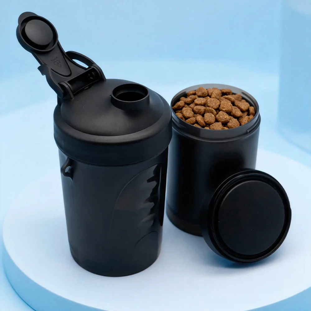 Taza portátil desmontable doble uso para agua y comida perros y gatos