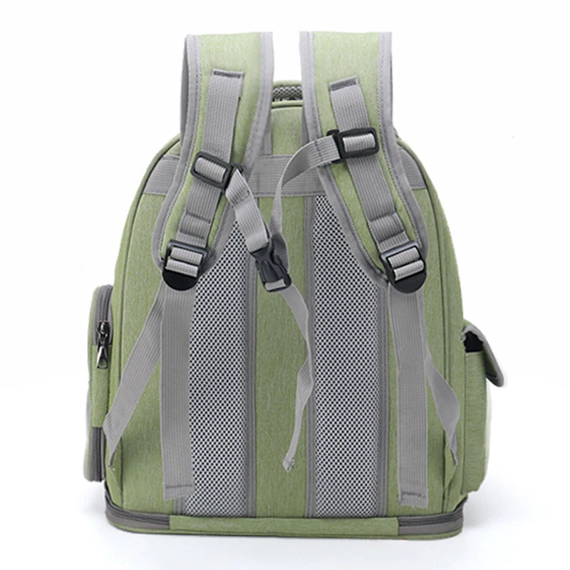 Bolsa transportadora transparente para gatos, mochila de viaje al aire libre para gatos, perros pequeños, bolsa de transporte transpirable para gatos, suministros para mascotas - imagen 3