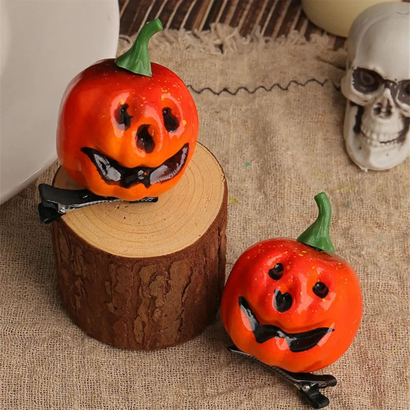 1 Uds. Pinza para el pelo de mascota de calabaza fantasma para perros y gatos, lazos para perros, horquilla para el pelo, accesorios para fiesta de Halloween para perros y mascotas - imagen 4
