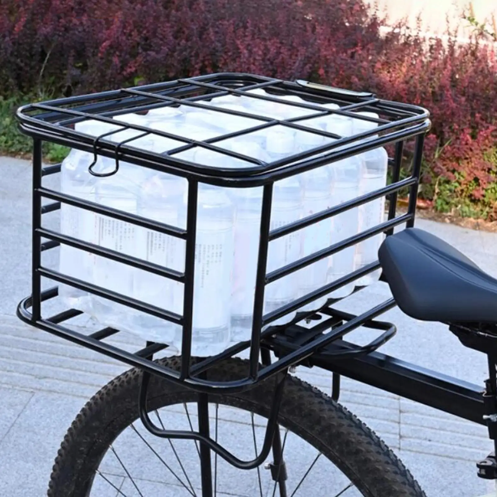 Rear Rack Bike Basket Bicycle Storage Basket Container Heavy Duty Stable Dog Carrier for Outdoor Mountain Bikes Hiking Travel Rear Rack Bike Basket Bicycle Storage Basket Container Heavy Duty Stable Dog Carrier for Outdoor Mountain Bikes Hiking Travel