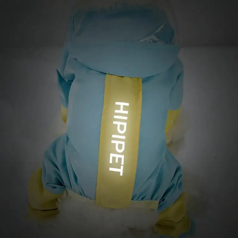 Impermeable reflectante para perros pequeños y medianos bloques color - imagen 5