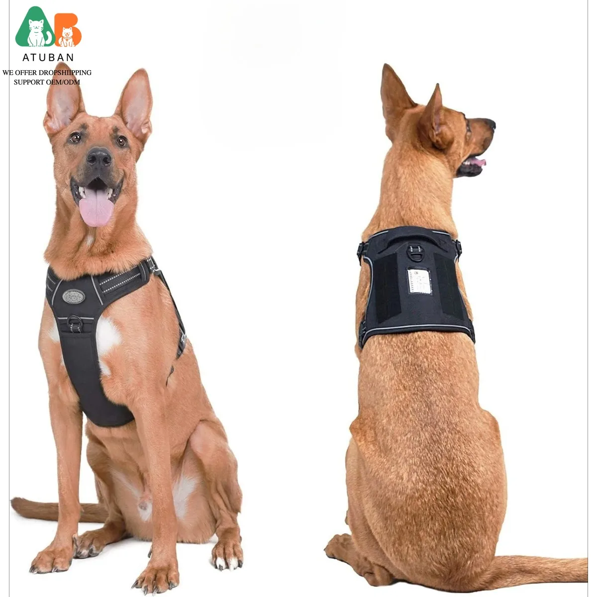 Arnés táctico para perros con asa, resistente y anti tirones - imagen 3