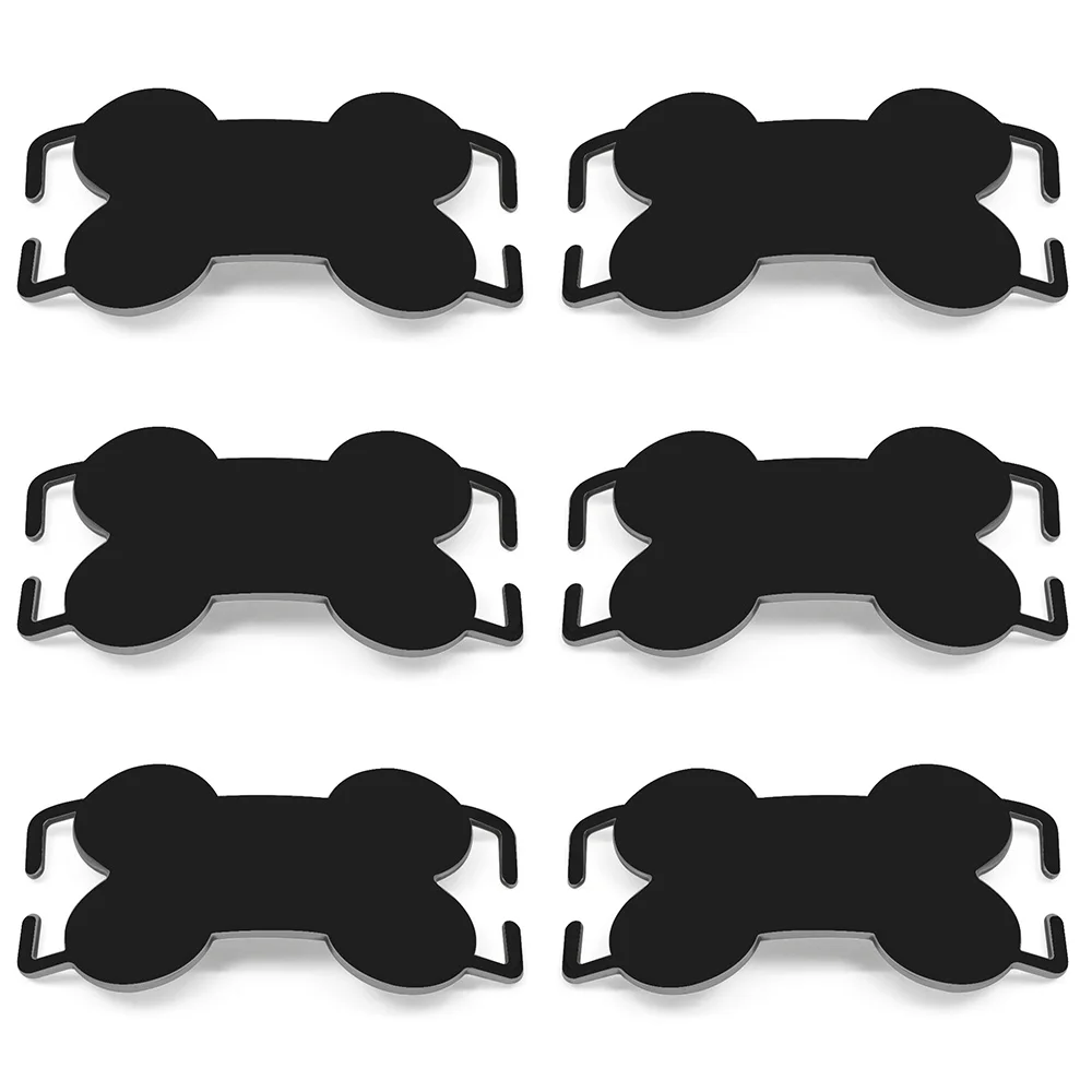 Placa de identificación de hueso de acero inoxidable para perro, colgante personalizado para Collar, Dirección de grabado, deslizante, en blanco, 20 piezas - imagen 5