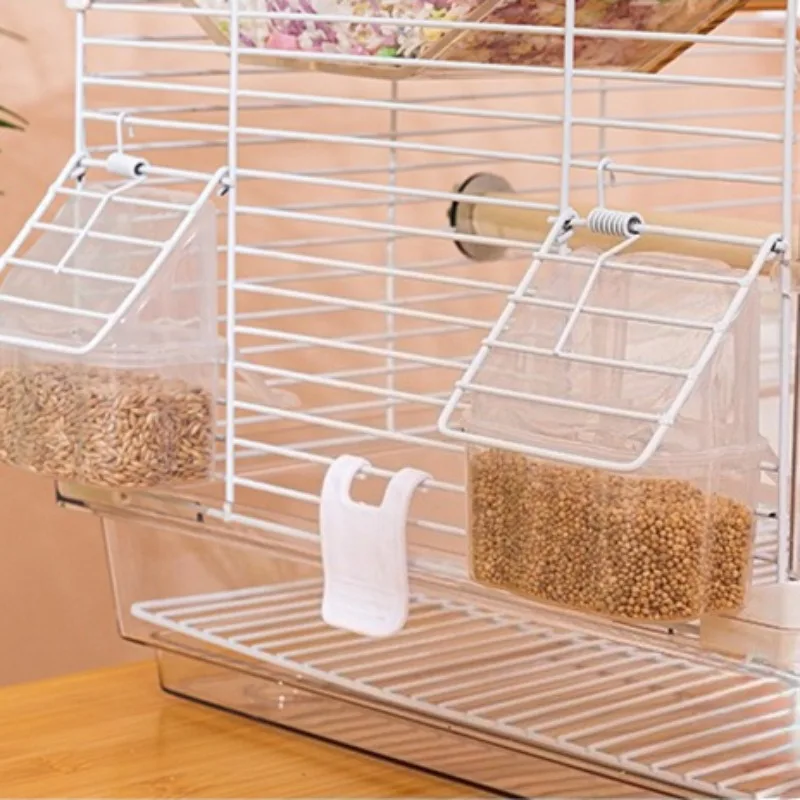 Jaula de acrílico transparente para pájaros, portador portátil para loros, jaula de visualización grande, Villas, periquitos, loros, parque canario, suministros de cría - imagen 4