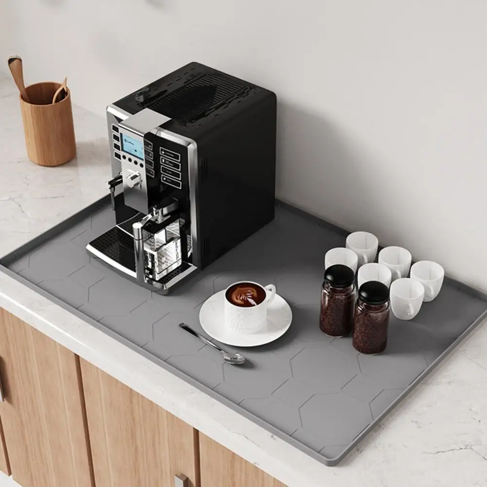 Estera para caja de arena para gatos con bordes elevados, antideslizante, impermeable, a prueba de orina, fácil de limpiar, Control de dispersión, alfombrilla para gatitos, almohadilla de suelo de silicona - imagen 3