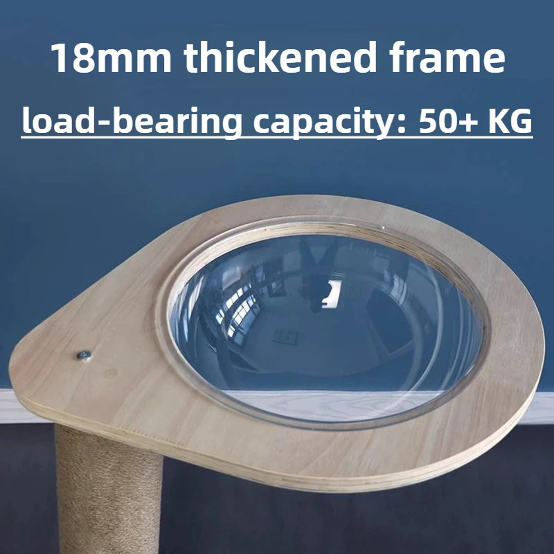 Accesorios para gatos, árbol, Material artesanal, torre para gatos y gatitos, accesorio para cama, camas con hierba, poste rascador de madera maciza para suministros para gatos - imagen 2