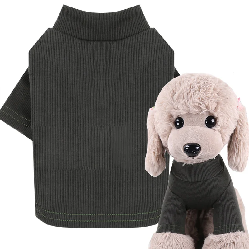 Ropa fina a rayas para perros, camisa básica para Chihuahua, sudadera transpirable de alta elasticidad, Protector clásico para cachorros, ropa para mascotas - imagen 5