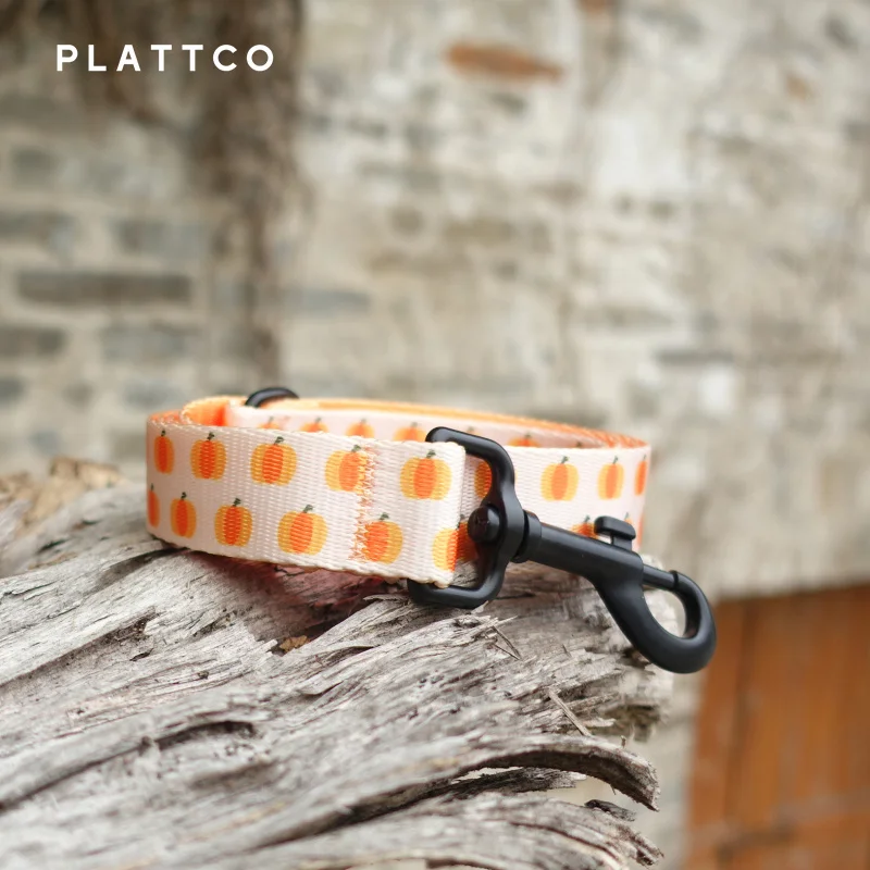 PLATTCO correa de perro con estampado en color personalizado patrón de calabaza CANDY para perros pequeños y grandes 5 tamaños PDL321 - imagen 2