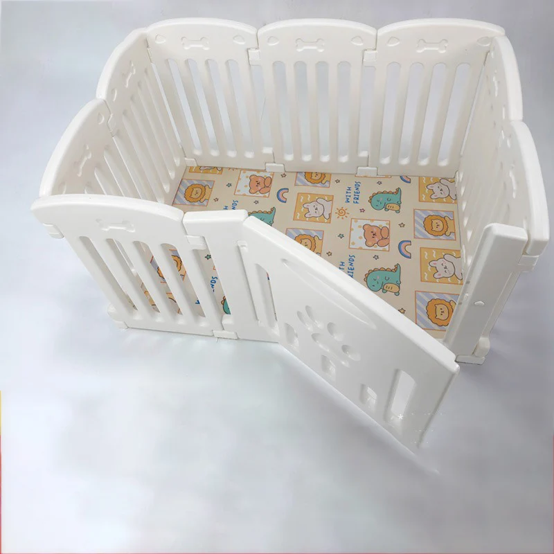 Jaula interior para perros pequeños, cerca para mascotas, perrera, suministros, cercas, casa, recinto, riel protector - imagen 3