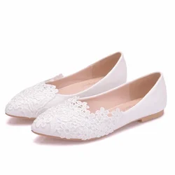 Zapatillas de ballet blancas con encaje – Planas para boda de verano