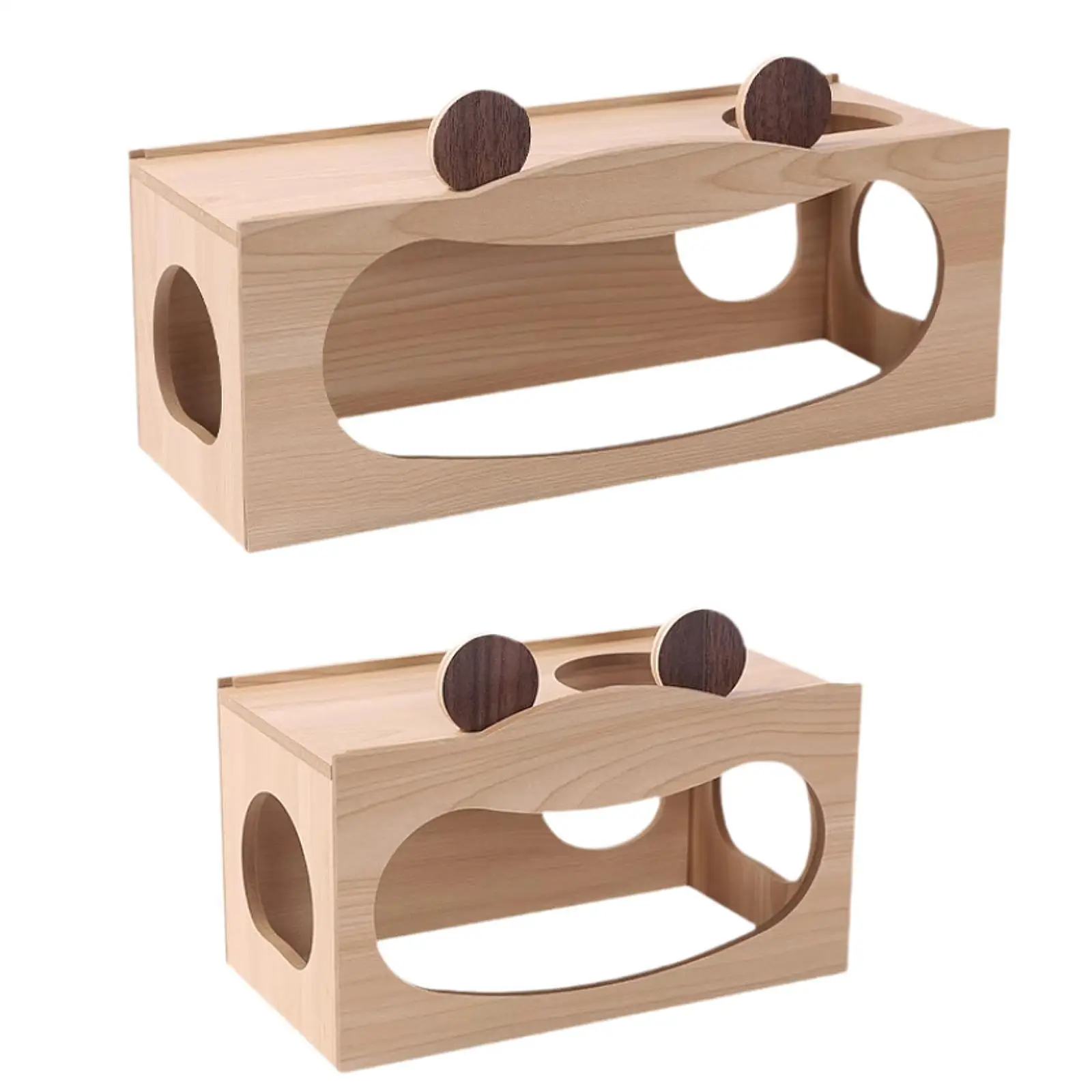 Hamster Wood House Hamster Hideout Hideaway Exploration Toy Cage Accessories for Chinchilla Gerbils Hamsters Small Pet