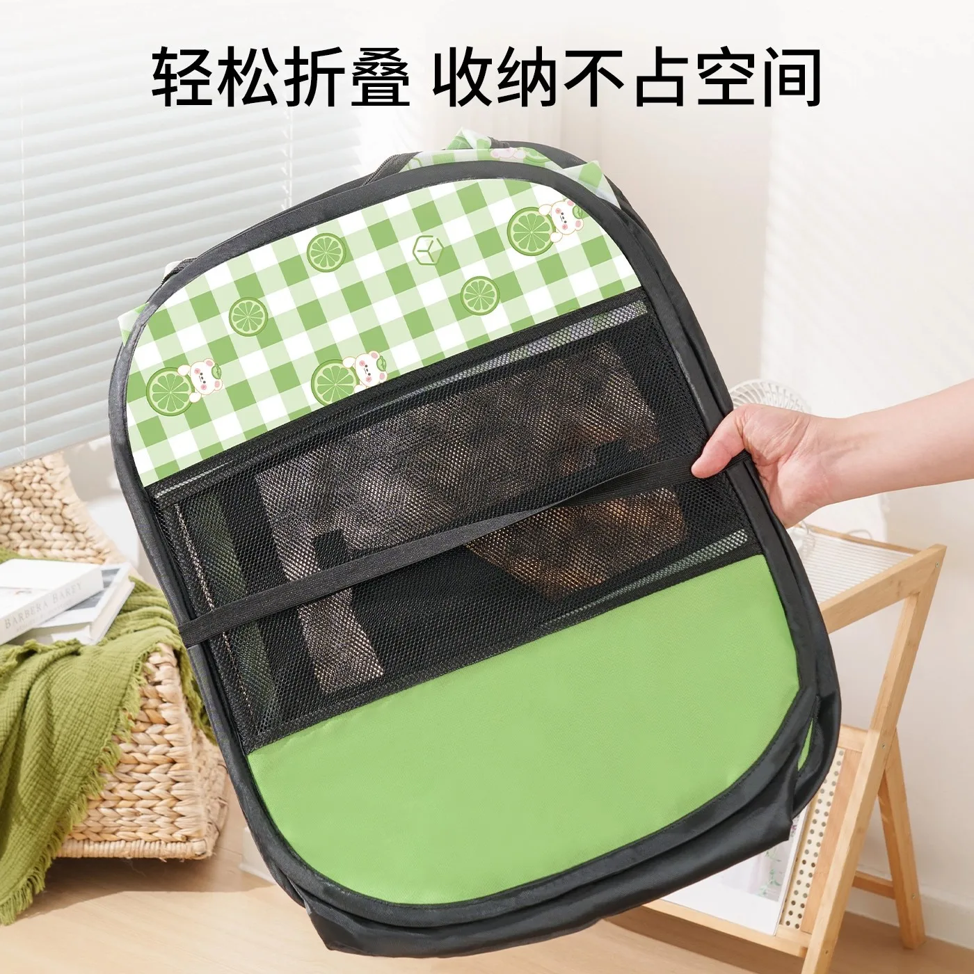 Caja de parto nido para gatos y perros – Plegable con ventana de malla - imagen 4