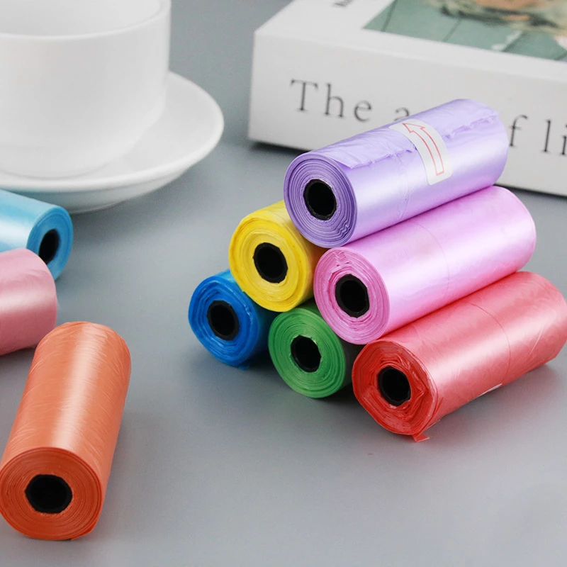 10 rollos de bolsas para excrementos de perros, bolsas ecológicas a prueba de fugas para excrementos de perros, 15 bolsas/rollo, bolsa de basura para limpieza al aire libre para cachorros - imagen 3