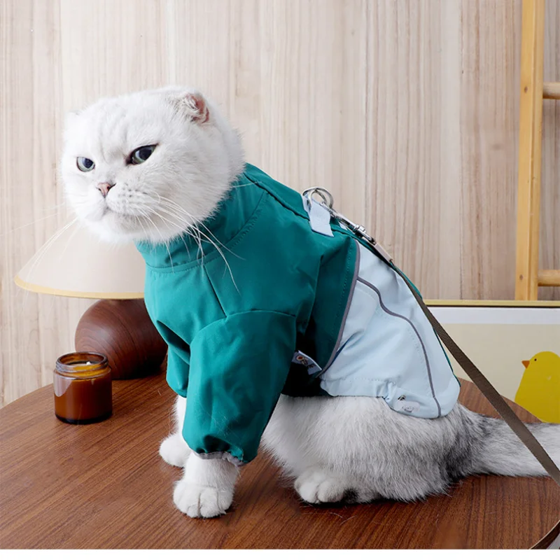 Chaqueta cálida de algodón para mascotas, chaleco, ropa para clima frío para perros, gatos, cachorros, ropa acolchada gruesa para caminar al aire libre en invierno