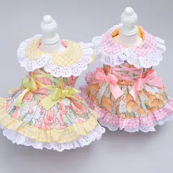 Ropa para gatos y perros: vestido a cuadros primavera-verano